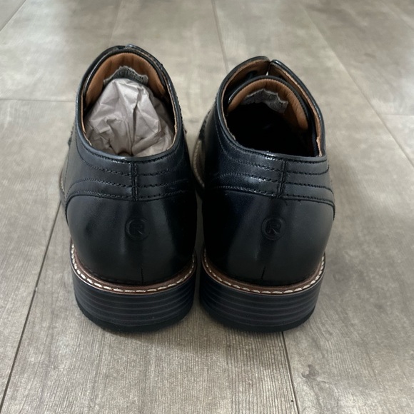 NEW Rockport Men\'s Kenton Plain Toe Oxford Black Glass CH5581 sz 10